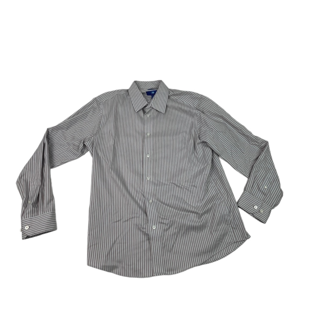 Egara Slim Fit Striped Long Sleeve Mens Dress Shirt